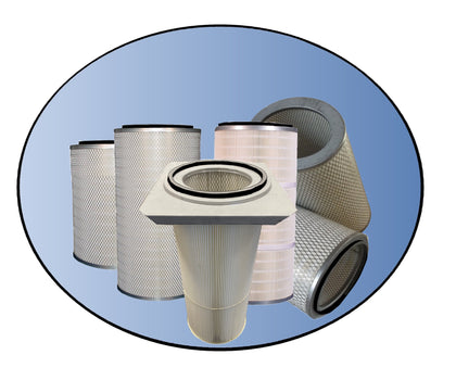 Aftermarket Dust Collector Cartridge Filters for Mist, Welding Fumes, Powder Paint, General Dust Applications