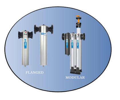 Walker Filtration PROXF Compressed Air Filter Housings. High Flow solutions from 700 to 3000 scfm