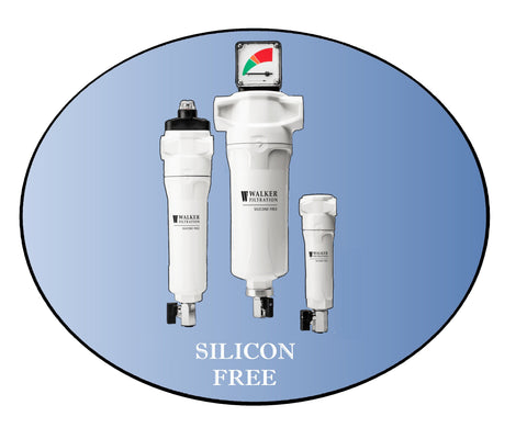 Walker Filtration SF0280 Compressed Air Filter Housing 1-1/4 Inch 280 SCFM with ESF0731 Black .01-Micron Filter Element